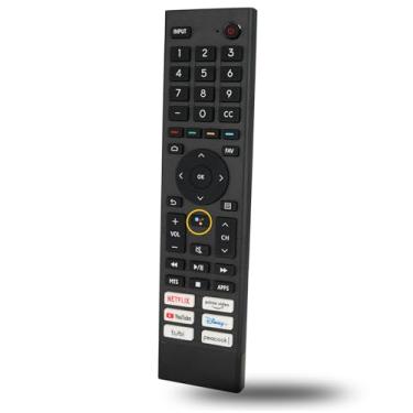 Imagem de Controle remoto de substituição Voice ERF3J80H compatível com Hisense 4K UHD Android Smart TV 75A6G 70A6G 65A6G 60A6G 55A6G 50A6G 43A6G 55U68G 65U68G 55U6G 50U6G 65U6G 75U6G 50U6G 50U6G G 75U6 8G