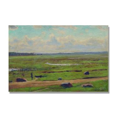 Imagem de Lev Lagorio Prints. Pintura de arte de parede paisagem marítima. Pôster de reprodução de impressões em tela de paisagem para decoração de casa. (Paisagem 3). 50 x 75 cm - 19,7 x 29,6 pol sem moldura