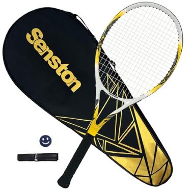 Imagem de Senston 27-Inch Adult Tennis Racket 1 Pack - One-Piece Lightweight Design with Vibration Dampener, Overgrip & Carry Bag