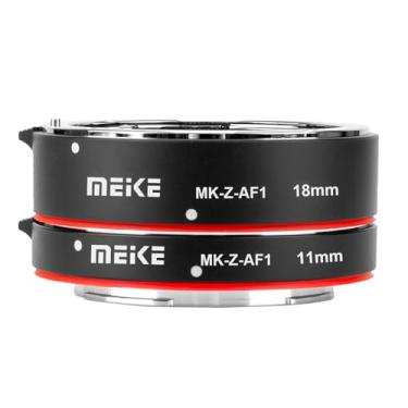 Imagem de MEKE Kit de anel adaptador de tubo de extensão de foco automático MK-Z-AF1 11 mm 18 mm de estrutura completa Macro Metal AF compatível com câmeras Nikon Z Series Z5 Z6 Z7 Z50 Z6II Z7II Z30 Zfc Z8