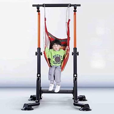 Imagem de XWZFFAI Barra horizontal profissional dispositivo de pull-up interno moldura de barra paralela do chão ao teto anel elástico infantil equipamento de fitness, tipo 4