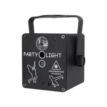 Imagem de Luz de Festa RGB 3 em 1 com Controle Remoto, Mini Projetor LED USB para Discoteca, Karaokê, DJ, Natal, Halloween, KTV e Decoração de Eventos