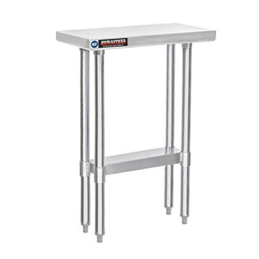Imagem de Apex Worktable de aço inoxidável para preparação de alimentos 61 x 30 x 86 cm de altura - Mesa de trabalho de nível comercial - Bom para restaurante, negócios, armazém, casa, cozinha, garagem