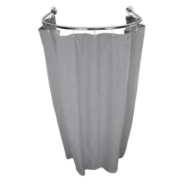 Imagem de Cortina Provador Arco 70X70 E 90X90 Blackout Cinza - Lm Detona