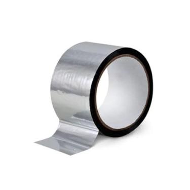 Imagem de Fita adesiva de alumínio 48mm x 20m  vedação, isolamento térmico, resi