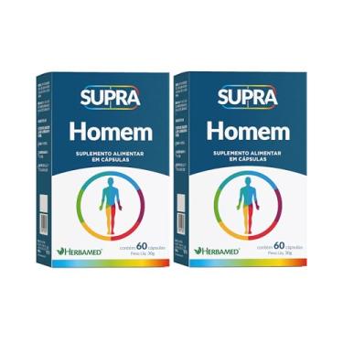 Imagem de Kit 2 Supra Homem Suplemento Alimentar 60 Cáps. - Herbamed