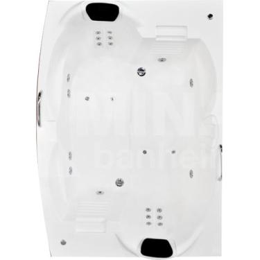 Imagem de Banheira de Hidro Dupla Bom Banho Tamanho 1,981,420,51- EM ACRÍLICO - 