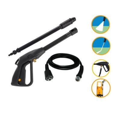 Imagem de Kit Mangueira 5mt Pistola Lança Wap Excellent Lavadora - COMPATÍVEL WA
