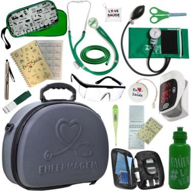 Imagem de Kit Enfermagem Super Luxo Maleta Exclusiva Completo - PA MED/ PREMIUM/