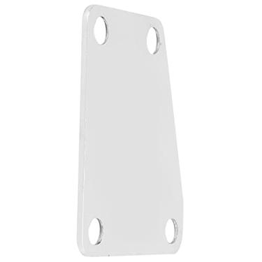 Imagem de Drfeify Placa de Pescoço de Bass-guitarra de Jazz, Estabilidade Superior, Prata Cromada, Instalação Fácil, Conexão Reforça