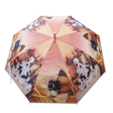 Imagem de Guarda Chuva Estampa Pet Abertura Automática - Modelo Cachorro - L&Q, 