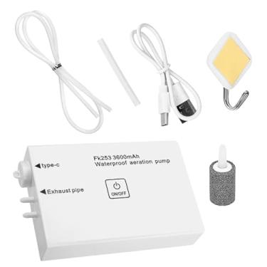 Imagem de Borbulhador Para Aquário - Aerador USB Silencioso Portátil com Regulagem,Aerador De Água Para Hidroponia Aquários E Tanques Interior Exterior