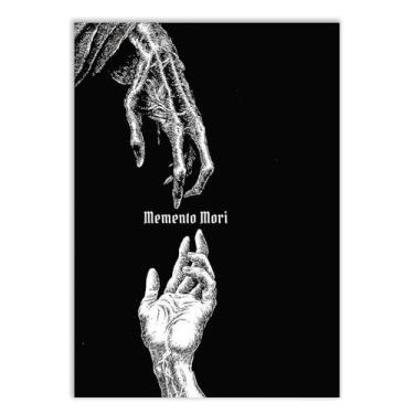 Imagem de Placa Decorativa Memento Mori Filosofia Estoicismo Decoração Poster Quarto Sala