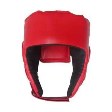 Imagem de Colaxi Capacete de Boxe Proteção Total para MMA E Taekwondo, com Cobertura para Testa E Ouvidos, Adultos Vermelhos