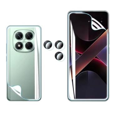 Imagem de FIT IT Película Proteroa de Tela para Xiaomi Poco X7, Película Hidrogel Traseira Transparente, Película Protetora Câmera Lente, Resistente a Arranhões, HD