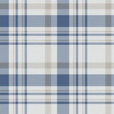 Imagem de Papel De Parede Hana Xadrez Azul 1906-2