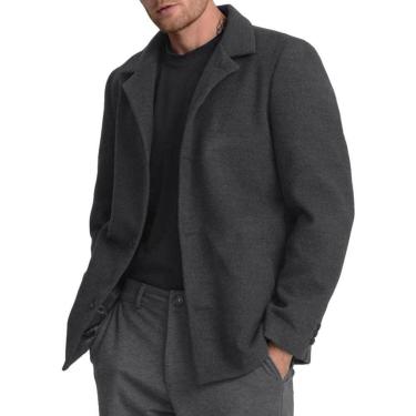 Imagem de Casaco Masculino Docthos Slim Lainage Grafite - 736226-Masculino