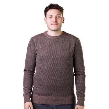 Imagem de Suéter Tricôt Masculino Dixie 87090222 Marrom-Masculino