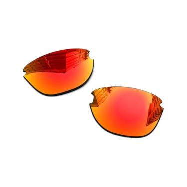 Imagem de Lentes de reposição polarizadas de 1,6 mm para óculos de sol Oakley Frogskins Lite, proteção UV, lentes espelhadas escuras - Mais opções, Azul gelo - polarizado espelhado, One Size