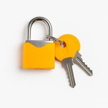 Imagem de Kit 2 Cadeados Coloridos 20mm  Compactos, Leves e Perfeitos para o Dia