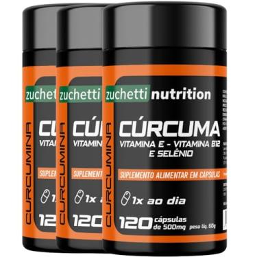 Imagem de Kit 3 potes Curcuma em Capsulas 500mg Curcumina Longa 500mg Pura