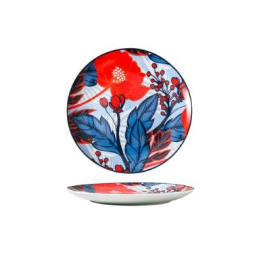 Imagem de Prato de sobremesa de cerâmica para hotel restaurante bolo de frutas - disco de 15 cm -A