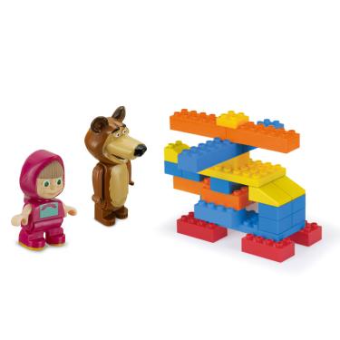 Imagem de Blocos de Montar no Balde - Masha e Urso