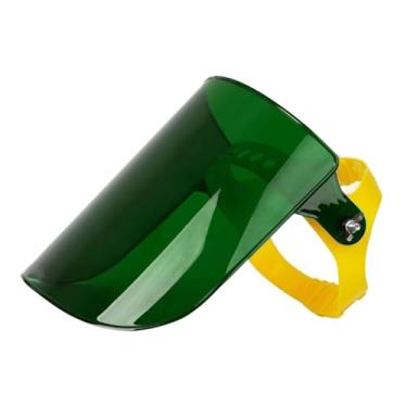 Imagem de shamjina Protetor facial ajustável com faixa de cabeça universal e resistente, protetor facial para soldagem, jardinagem, moagem, capina, homens e mulheres