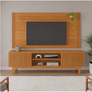 Imagem de Rack Com Painel TV Até 70" Trunfo JCM Movelaria - Cinamomo