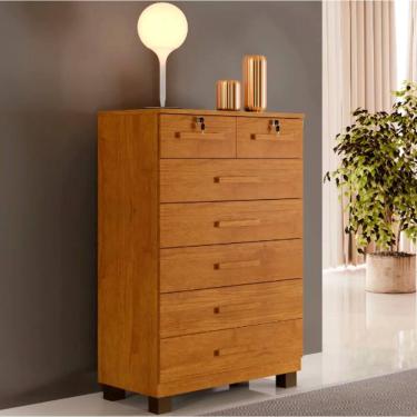 Imagem de Cômoda New Barcelona 7 Gavetas Benetil Móveis - Cinamomo