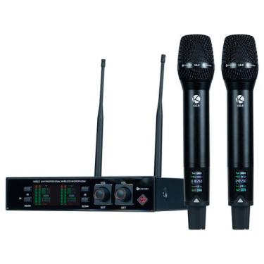 Imagem de Microfone Duplo Sem Fio Profissional Kadosh K492 UHF