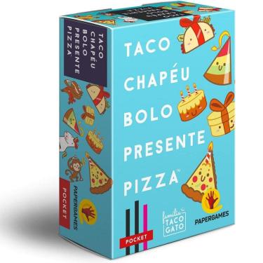 Imagem de Jogo de Cartas Taco Chapéu Bolo Presente Pizza - PaperGames