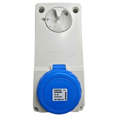 Imagem de Tomada Quasar 3P+T 220/250V 16A C/Bloqueio IP65 Cód. QUA4049B – Steck
