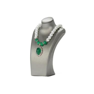 Imagem de Suporte de joias, modelo de busto, colar, expositor, suporte de joias, suporte para pendurar na clavícula, corrente para janela, adereços para tiro, organizador de joias (XS)