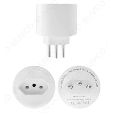 Imagem de Smart Tomada Inteligente 16A Alexa Google Tuya Smartlife