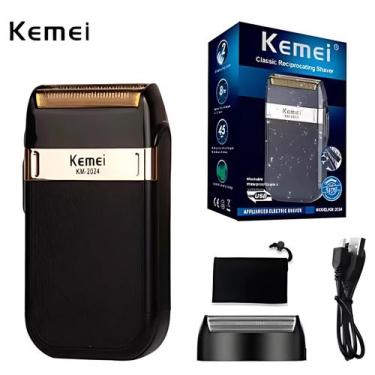 Imagem de Barbeador Masculino Kemei KM2024 Elétrico Para Corte Diário Profission