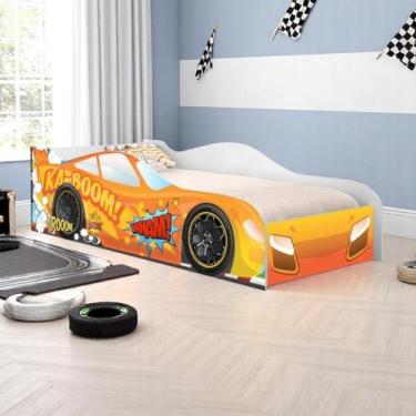 Imagem de Cama Kaboom Solteiro 197cm x 92cm KMCB - Amarena Móveis, Laranja