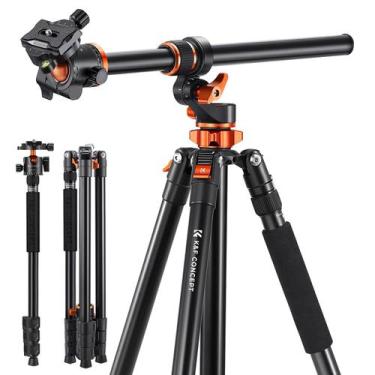 Imagem de Tripé de câmera K&F Concept T254A7+BH-28L 230 cm com monopé