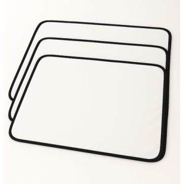 Imagem de 3 Protetores Para Colchão Lavável Uso Geriátrico e Infantil - 100x70cm - Absorvente e Impermeável (branco)