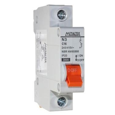 Imagem de Disjuntor 1X16A 3Ka-220V Curva C N3-1C16