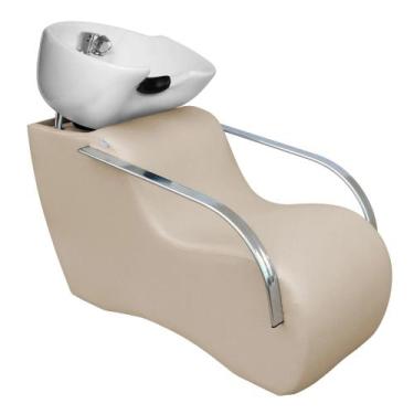 Imagem de Lavatório Confort Plus Cuba de Porcelana Branca estofado Bege Acetinad