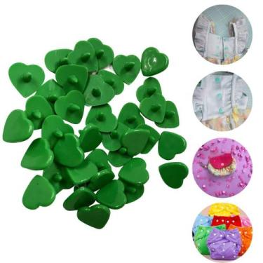 Imagem de Botão de Pressão Plastico de Coração Ritas 10mm Pacote com 50 Jogos de