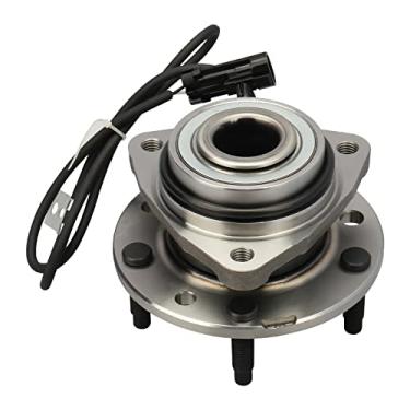 Imagem de Conjunto de rolamento do cubo da roda dianteiro 4WD5 Lugs W/ABS para Chevy GMC 513124 1998-2004IRONTEK prata IRK513124-A