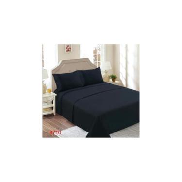 Imagem de Conjunto de lençóis de poliéster e algodão, 144 fios, 1,5 quadrados - 