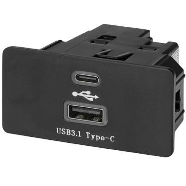 Imagem de Hub de interface USB Carplay, HC3Z-19A387-B/D/E/F/G, módulo USB/Tipo-C compatível com Apple Carplay Android para Ford Lincoln SYNC 3 versão 3.4 suporta carregamento rápido