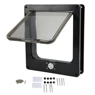 Imagem de Porta para Gatos, Aba para Gatos Interna Porta Sem Trava A Proteção contra Mordidas Fornece Uma Aba para Gatos Robusta por Dentro (XG)