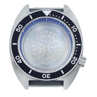 Imagem de FEIYASHI Caixa de relógio moderna de aço inoxidável de 41 mm vidro de safira para movimento NH35 NH34 NH36 peças de relógio modificadas Abalone Skx (para movimento NH35 34 36 38 + anel capítulo azul 3