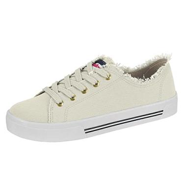 Imagem de Tênis Moleca Casual Feminino, Off white, 37