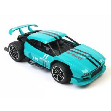 Imagem de Carro Recarregável Controle Remoto Policia 4 funções - Fungames, Azul 