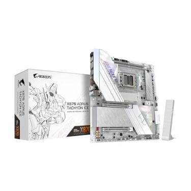 Imagem de GIGABYTE X870 AORUS Tachyon ICE AM5 LGA 1718, E-ATX, DDR5, 3xM.2, PCIe 5.0, USB4 Type-C, WIFI7, 5GbE, D5 Bionic Corsa, AORUS AI Snatch